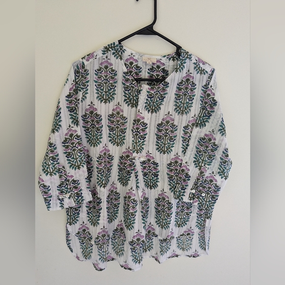 Anokhi hand block printed Women's top - Picture 1 of 6